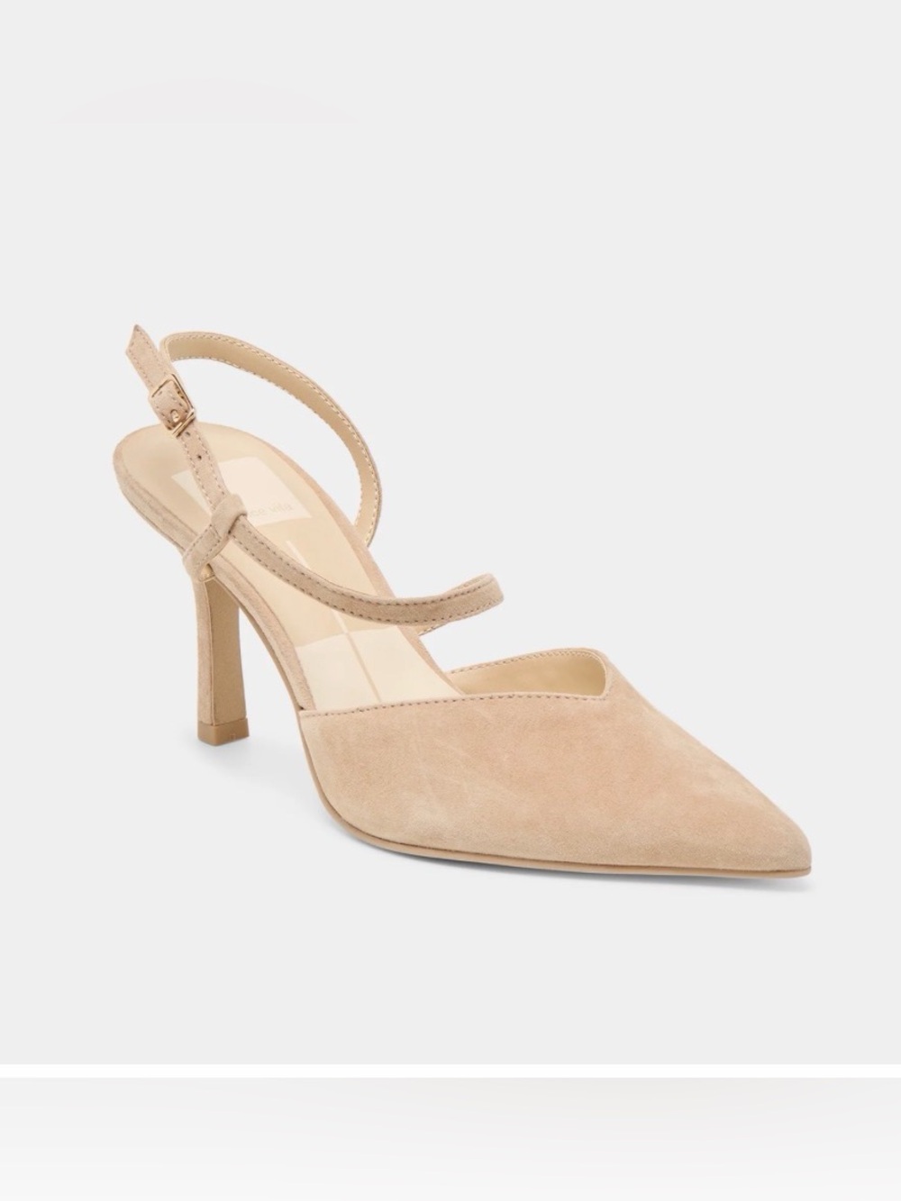 NWOT Dolce Vita Kamra Heels Camel Suede - Picture 6 of 16